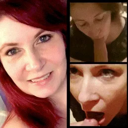 🔥 Redhead Wife's Sloppy Before & After Cum-Guzzling BJ! 💦👅