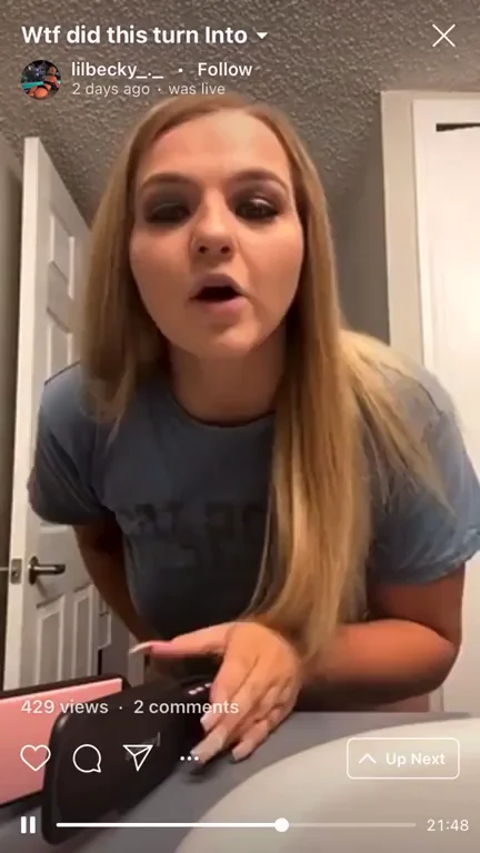 PAWG on IG live