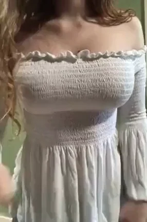 🔥 Busty Ginger Teases Massive Tits in Sheer Dress 😍 Free Link Below!