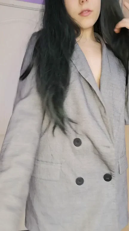 Thick Thighed Babe Teases Strip in Blazer 😈 'Insecure' but So Fuckable? 👅