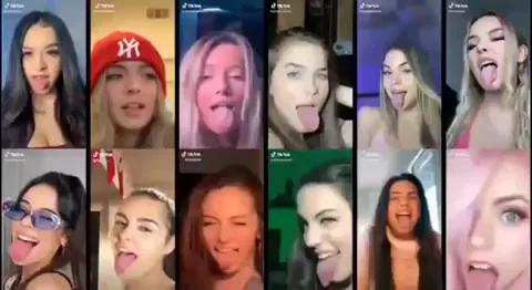 🔥 TikTok Sluts Tease in Red Beanies & Wild Faces 🍑 Who's the Hottie #2?
