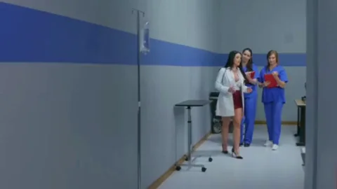 Throbbing Patient Pounds Horny Nurse Squad in Steamy Hospital Fuckfest