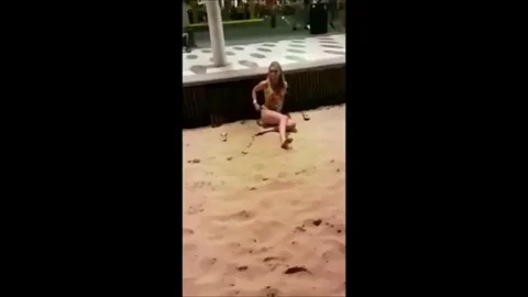 Getting naughty on the beach