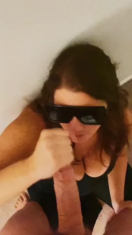 Esophagus Bruising Deepthroat Slut in Sunglasses Wins Swallowship 🥵🍆💦 [0:32]