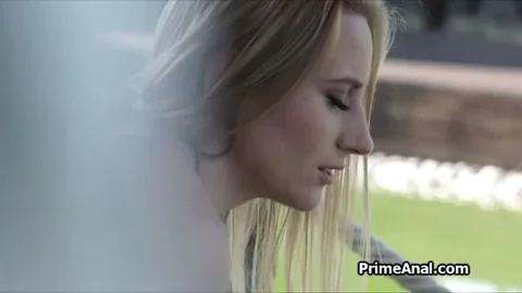 Slow BBC Anal in the garden