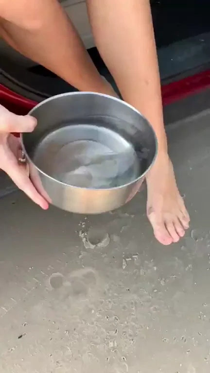 Don’t forget to wash your feet!