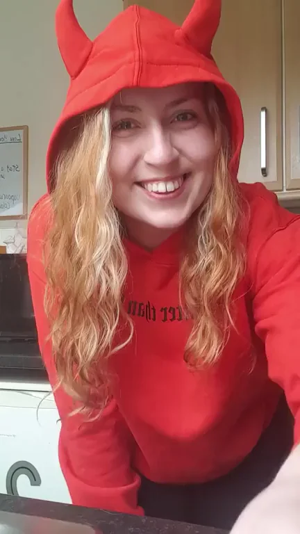Hellfire Hoodie Slut: Devilish Curves Dripping Hotter Than Hell