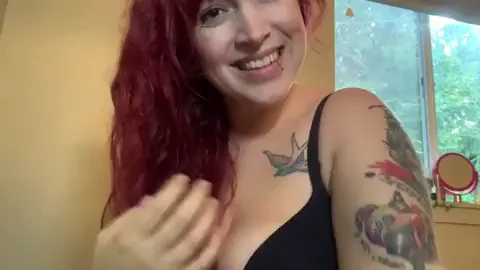 Redhead Tattoo Slut's Monday Tit Tease Motivation