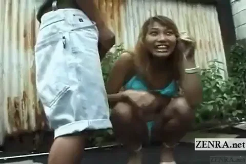 Japanese Gal Sucking Dick In A Public Parking Lot