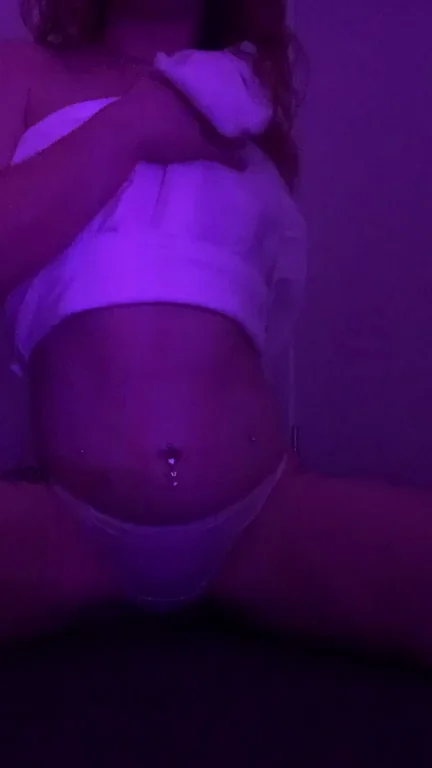Skirt Tease Slut: Tiny Tits Beggin' to Flash Under Neon Glow