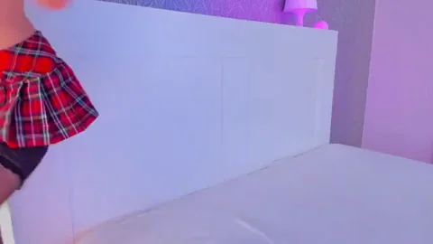Perfect Camgirl Slut in Plaid Skirt Tease 🔥🍑