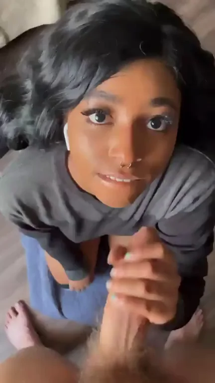 i love feeling a cock deep down my throat making me gag, would you last long with me sucking you like this?