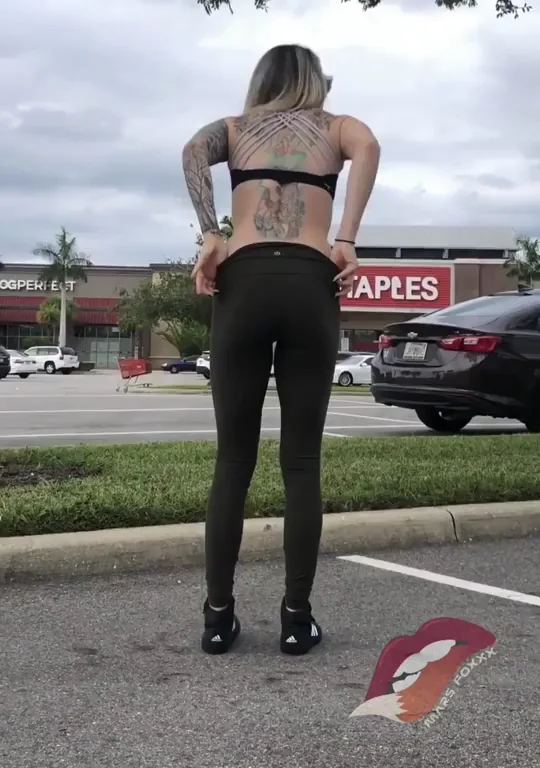 Push My Slutty Easy Button in the Staples Lot