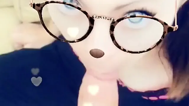 Cutie Gulps Down Rod on Snapchat!