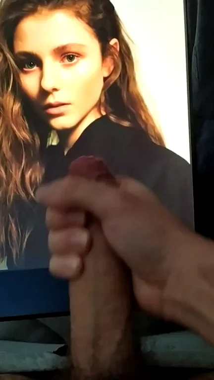 Thomasin Mckenzie cum tribute!!! My bud jerkin his big hard cock 4 her and huge cumshot - If u want 2 b fed celebs and porn and show off jerkin over them on a second screen - public or private sessions - then add hertsgirls on k1k