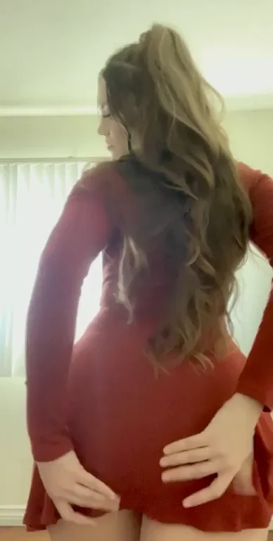 Always a surprise when my skirt goes up ?