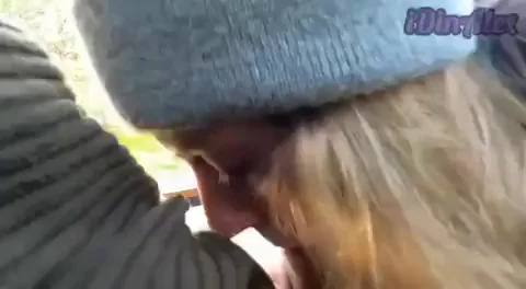 🔥 Park Slut Sucks Cock Till He Bursts 💦