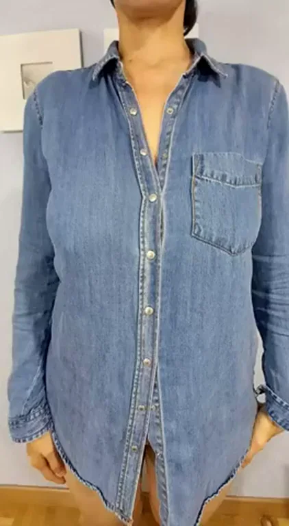 Nanda Reyes' Massive Titty Drop from Jeans Shirt