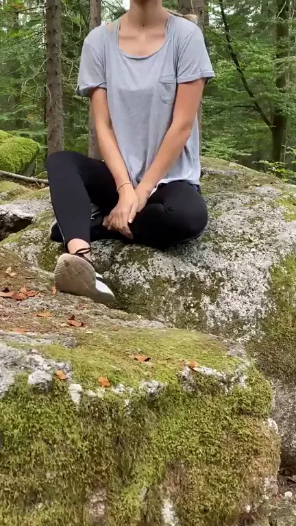 Getting topless on the hike break for you guys [F]