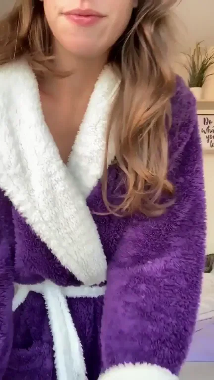 Netflix & Chill? Peek My Fluffy Gown Tease & Full Nude Reveal 😏🔥 [OC]