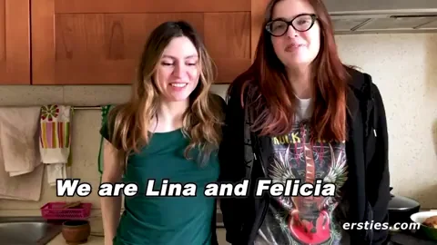 Lina & Felicia's Kitchen Tease to Pussy Toy Pound in 15 Seconds