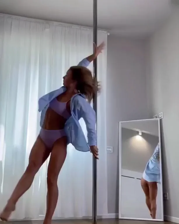 Danish pole dancer Louise Wawrzynska