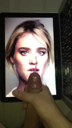 mackenzie davis first cum tribute!!! My bud jerkin his big hard cock 4 her and huge cumshot - If u want 2 b fed celebs and porn and show off jerkin over them on a second screen - public or private sessions - then add hertsgirls on k1k