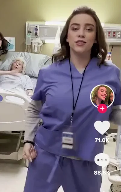 Billie Eilish shaking it