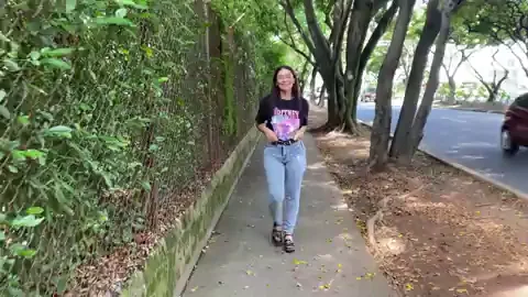 Whenever I go out for a walk I get an urge to flash my tits [gif]