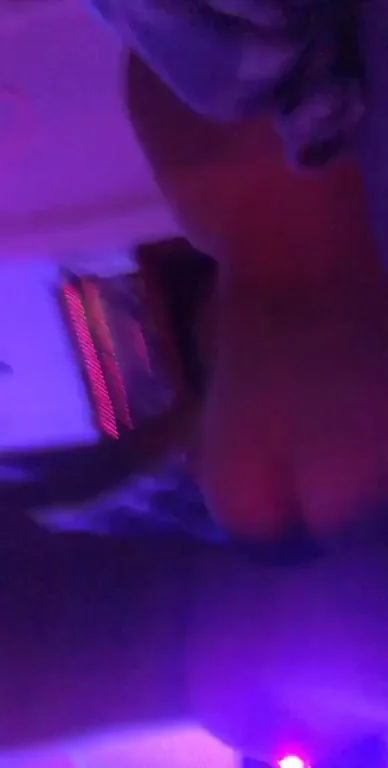 Purple Haze JiggleFuck: OC Tits Bounce in Neon Glow