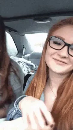 Cute Car Lesbo Kiss 💋🔥