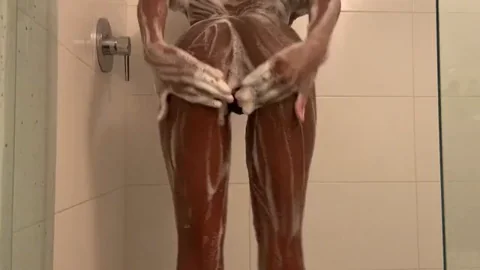 Ready to Get Soapy with This Ebony Shower Slut? 💦🧼