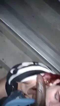 Drunk Redhead Slut Sucks Cock in Park After Shots 😵🍆💦