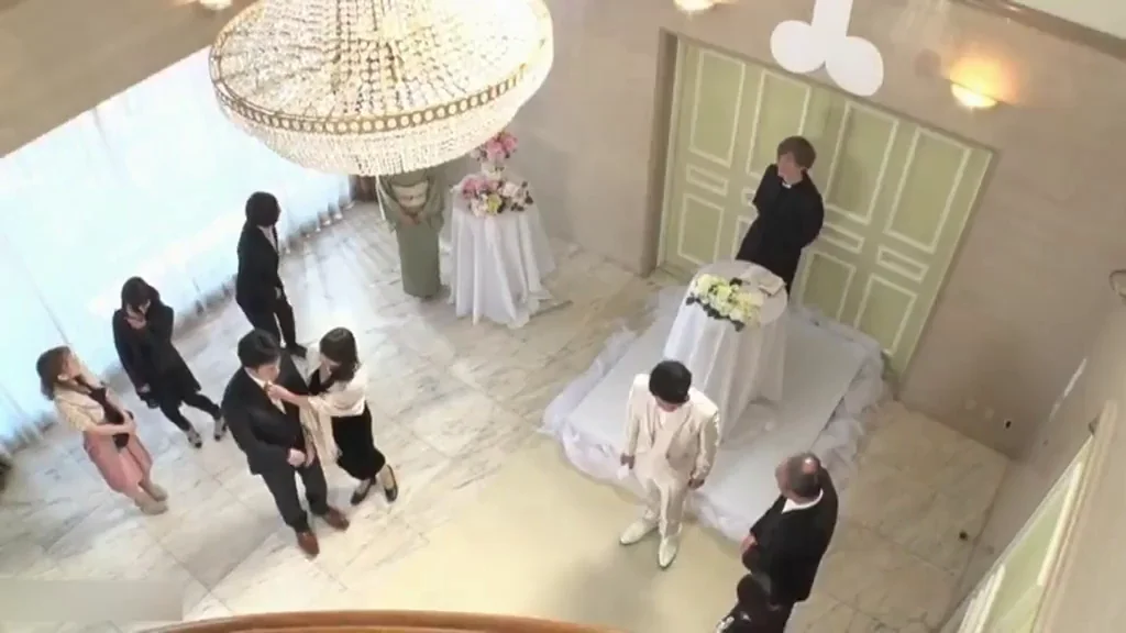 Here Cums the Slutty Bride: JAV Wedding Gangbang