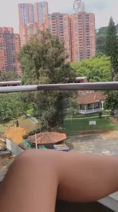 Balcony Tease: Wanna Fuck Me with City Views? 🔥🍑 OC