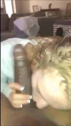 Blonde Slut Worships That Massive BBC 🍆💦