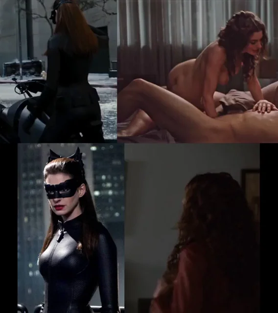 🔥 Anne Hathaway as Slutty Catwoman & Nude Drug Fuck Babe 💋