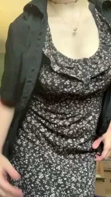 F19 Slut's Floral Tease: Natural Titties Beg Forgiveness with Dripping Curves!