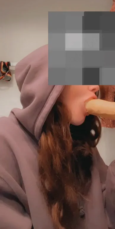 Petite Slut Chokes on Thick Cock in Hoodie 😈🤤 (F)