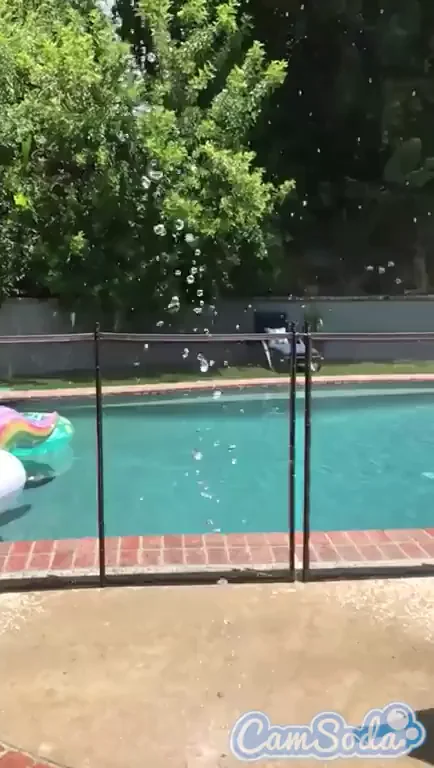 Gabbie Carter's Massive Tits Bouncing in Quarantine Pool Tease