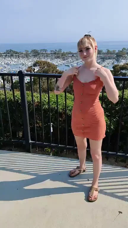 Caught Flashing Tits First Time LOL 🔥👻 [GIF]