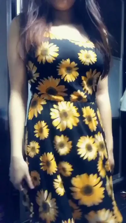Sundress Slut Strips Bare for You