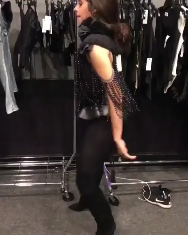 Camila Cabello's Slutty Dance Tease in Sheer Black Gear