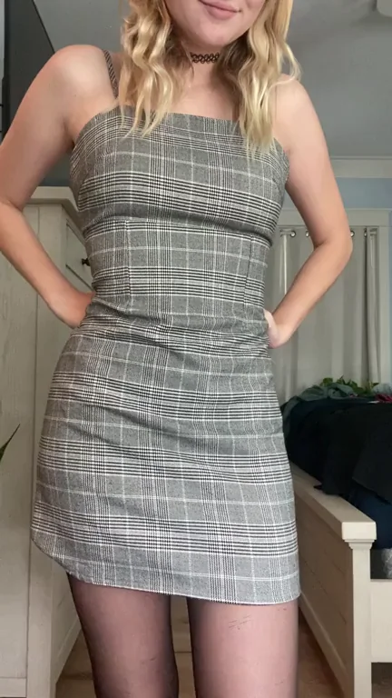 Do you like what I’m hiding under my dress?
