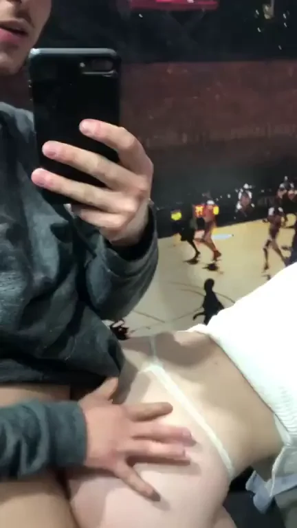 Freeuse Slut Gets Fingered in Public at the Game! 🏟️🍑💦