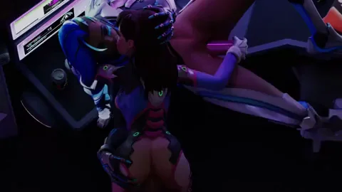 D.va And Sombra Threesome POV (SFMpov)