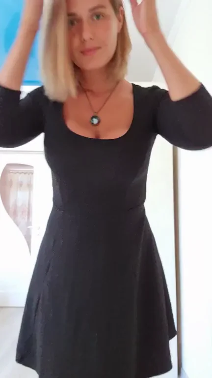 what does the black dress hide? =)