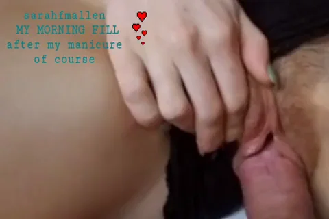 LOOK AT WHAT HAPPENED TO MY PUSSY after my manicure, MY MAN FUCKED ME OUT AND OVERFLOWED MY PUSSY WITH CUMMMMM, IM SO FUCKED OUT THE CUMMMMM OOOOZEZ OYT WITH EASY BECAUSE HE FUCKS ME ALL THE TIME, Ill have another please, #MYLOOSEFUCKINGPUSSY ???????
