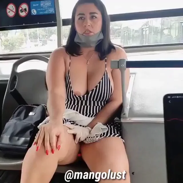 Phone-Controlled Bus Slut Gagged & Bound, Squirting Sweat Drops 💦📱🚌