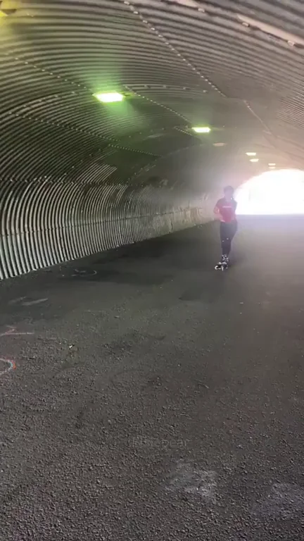 There’s always a light at the end of the tunnel…as well as a man on a bike who gets to see you flash your titties